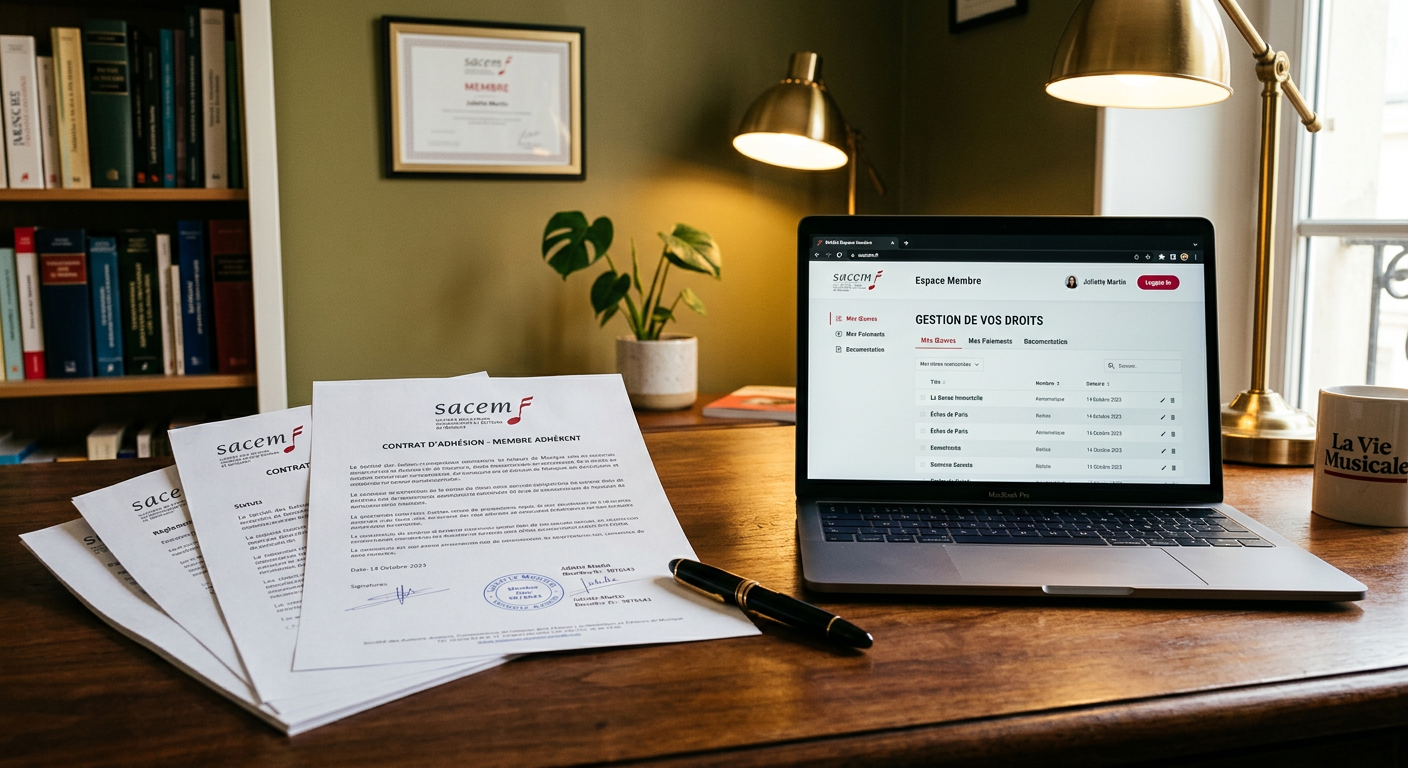 Adhésion SACEM : comment adhérer en tant qu'auteur-compositeur (guide complet 2026)