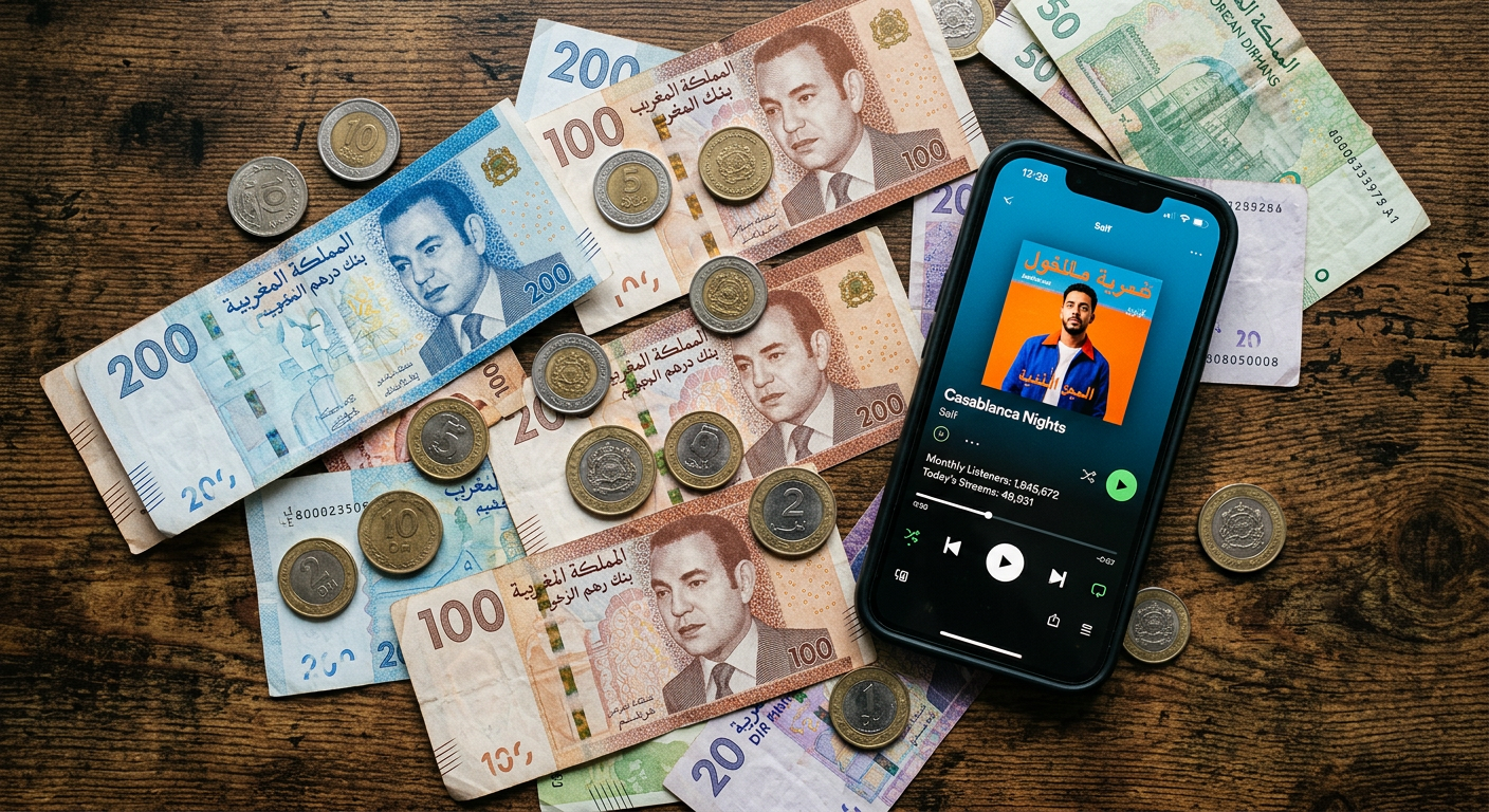 Combien gagne un artiste marocain sur 1 million de streams Spotify ?