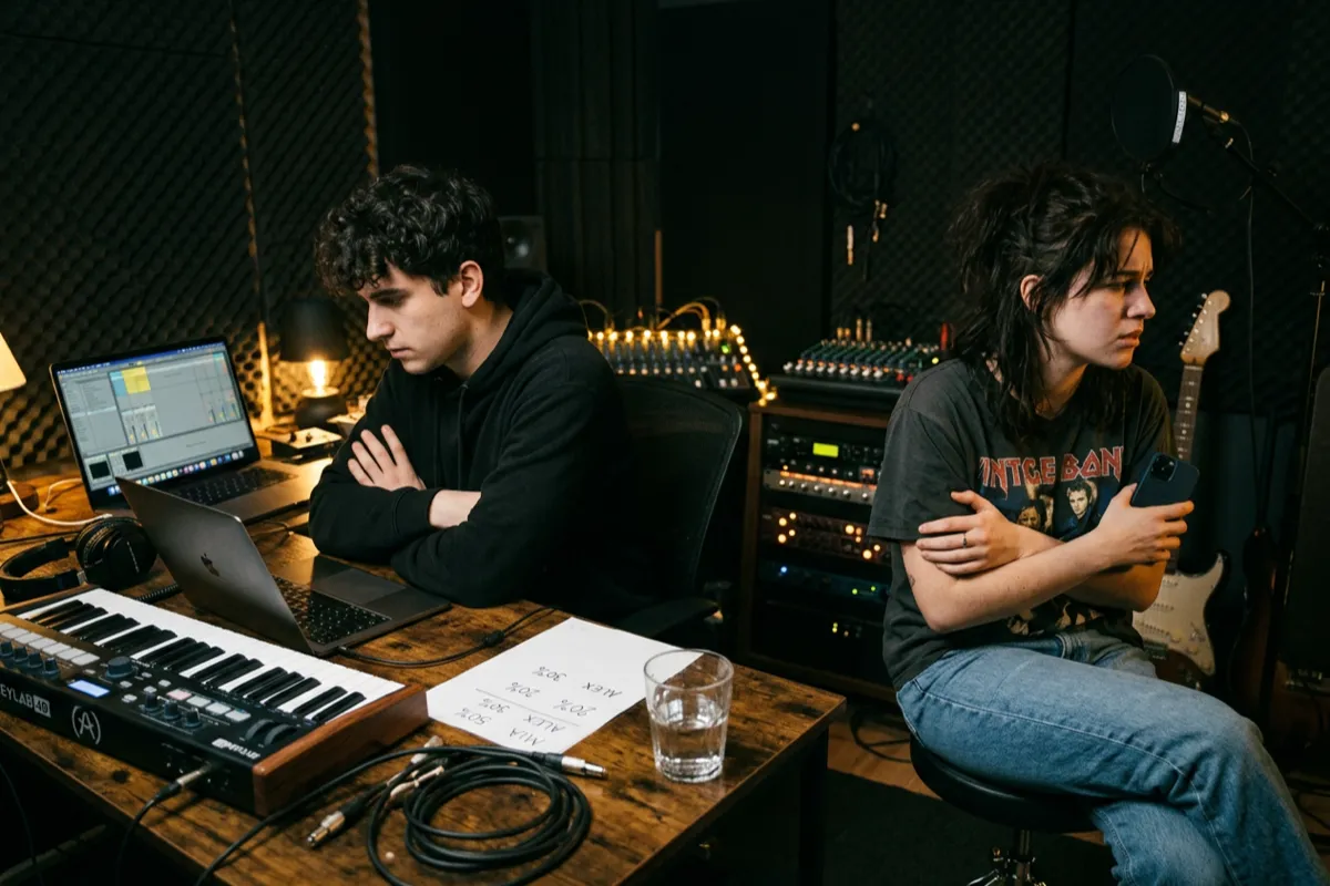 Conflit entre co-auteurs : que faire quand on ne s'entend plus sur les parts d'un morceau